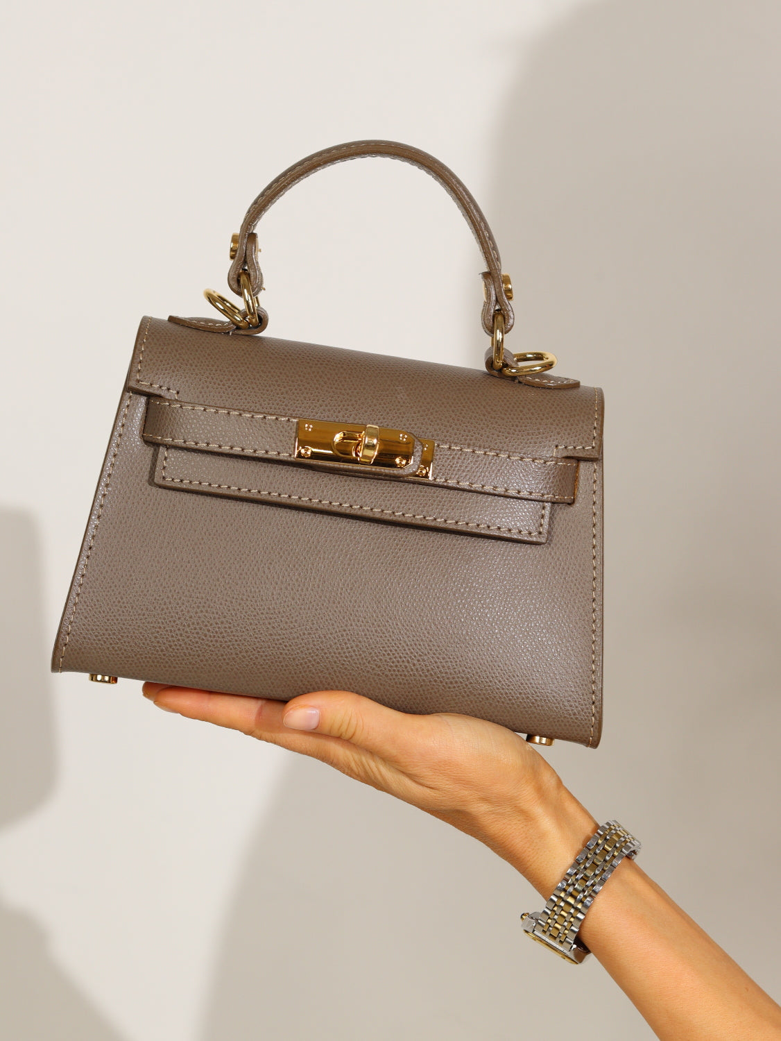 Tumši brūna, d/ā soma "Mini klasika" - 15480