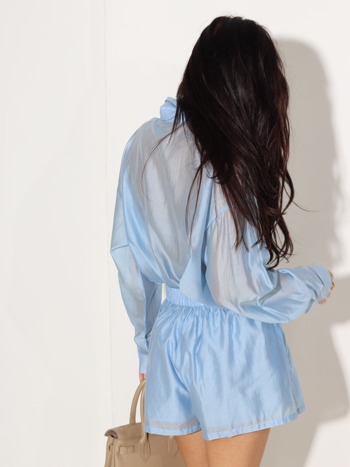 Zils2daļīgs īsais komplekts (šorti+ krekls) - 15512