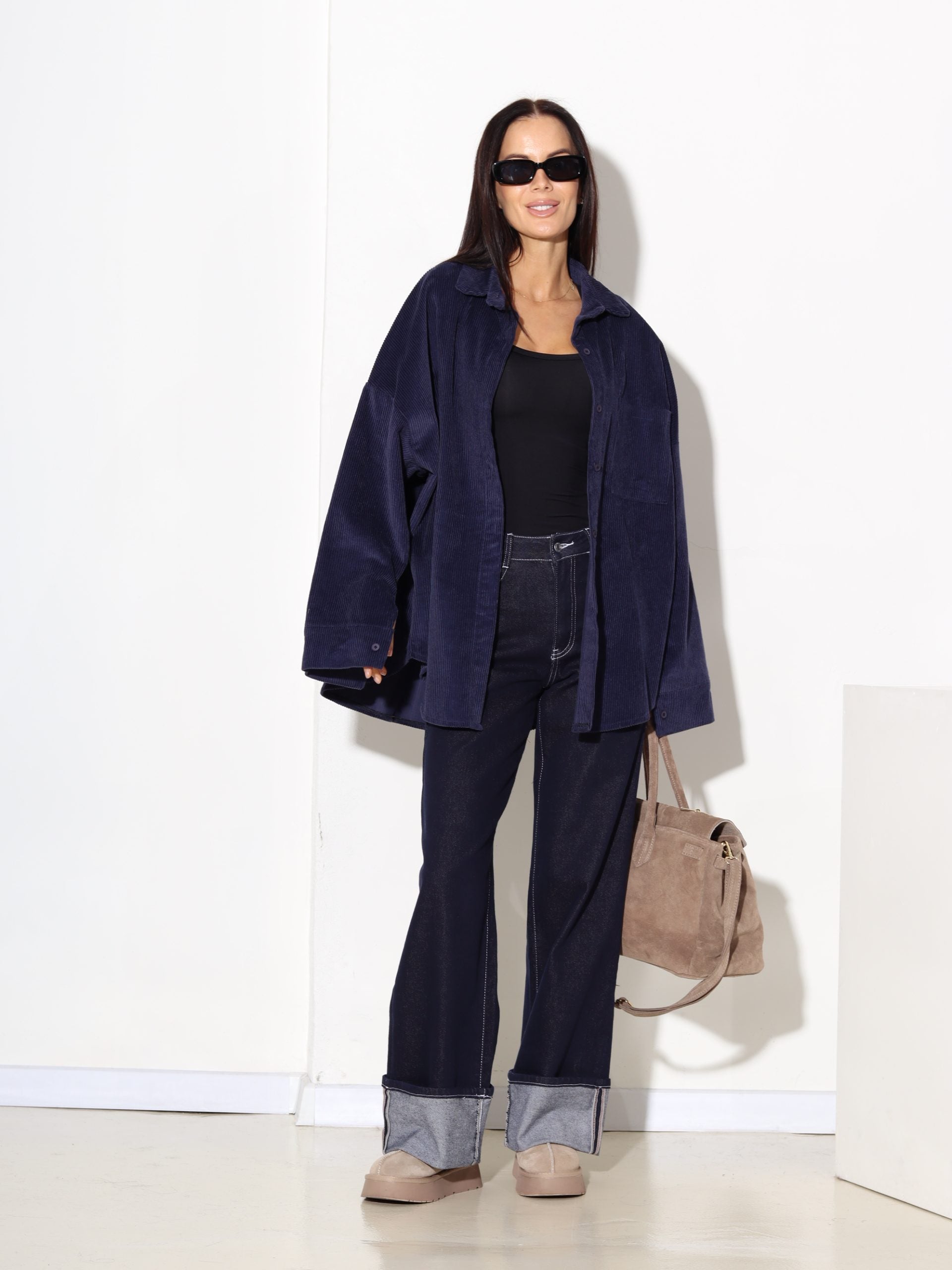 Zils velveta krekls - 17343