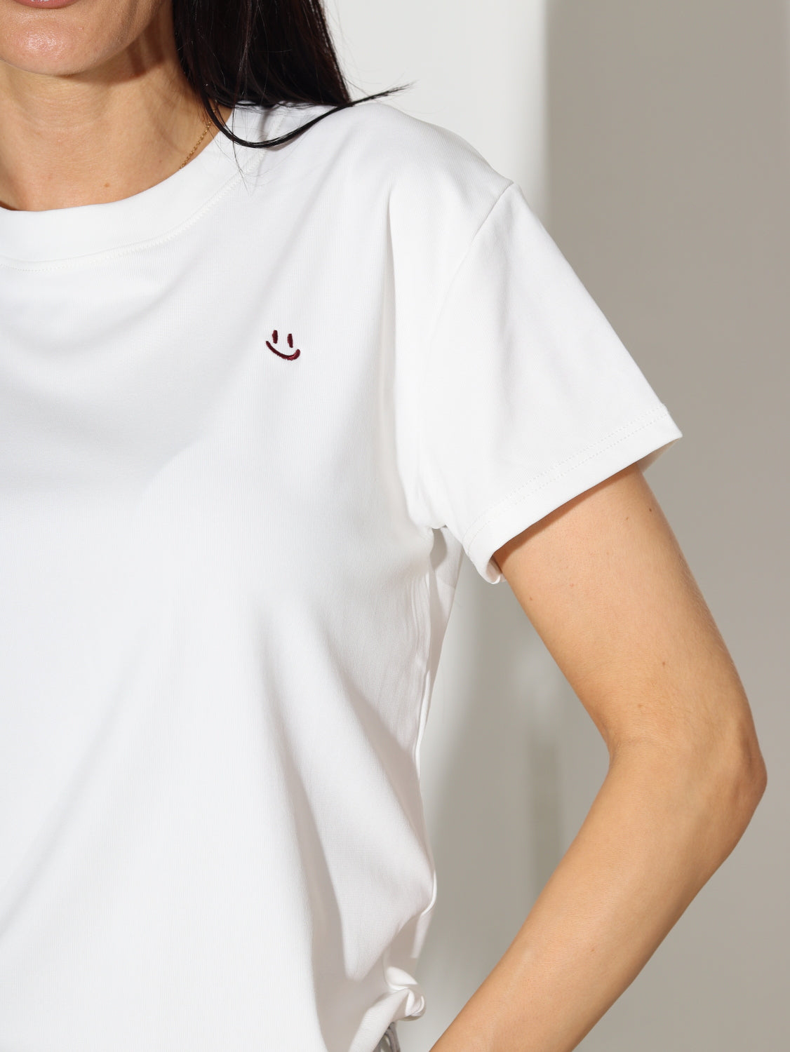 Balts t- krekls ,Smile' - 14725