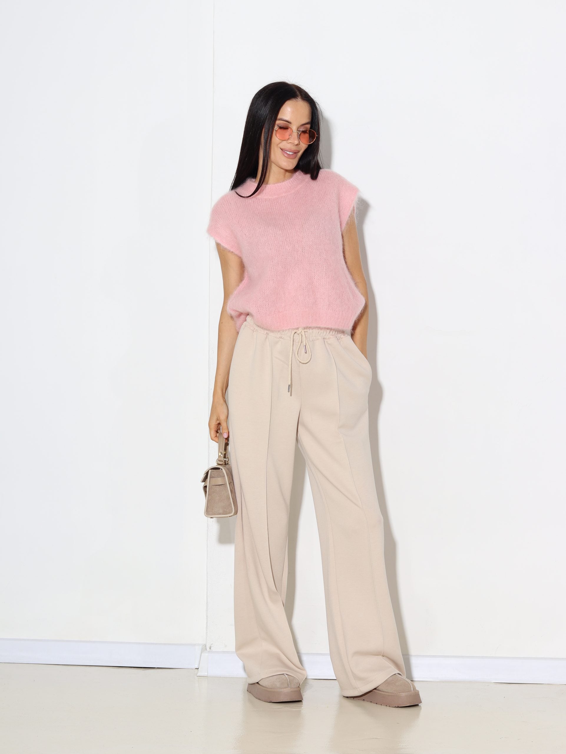 Baby rozā mohēras veste - 16948