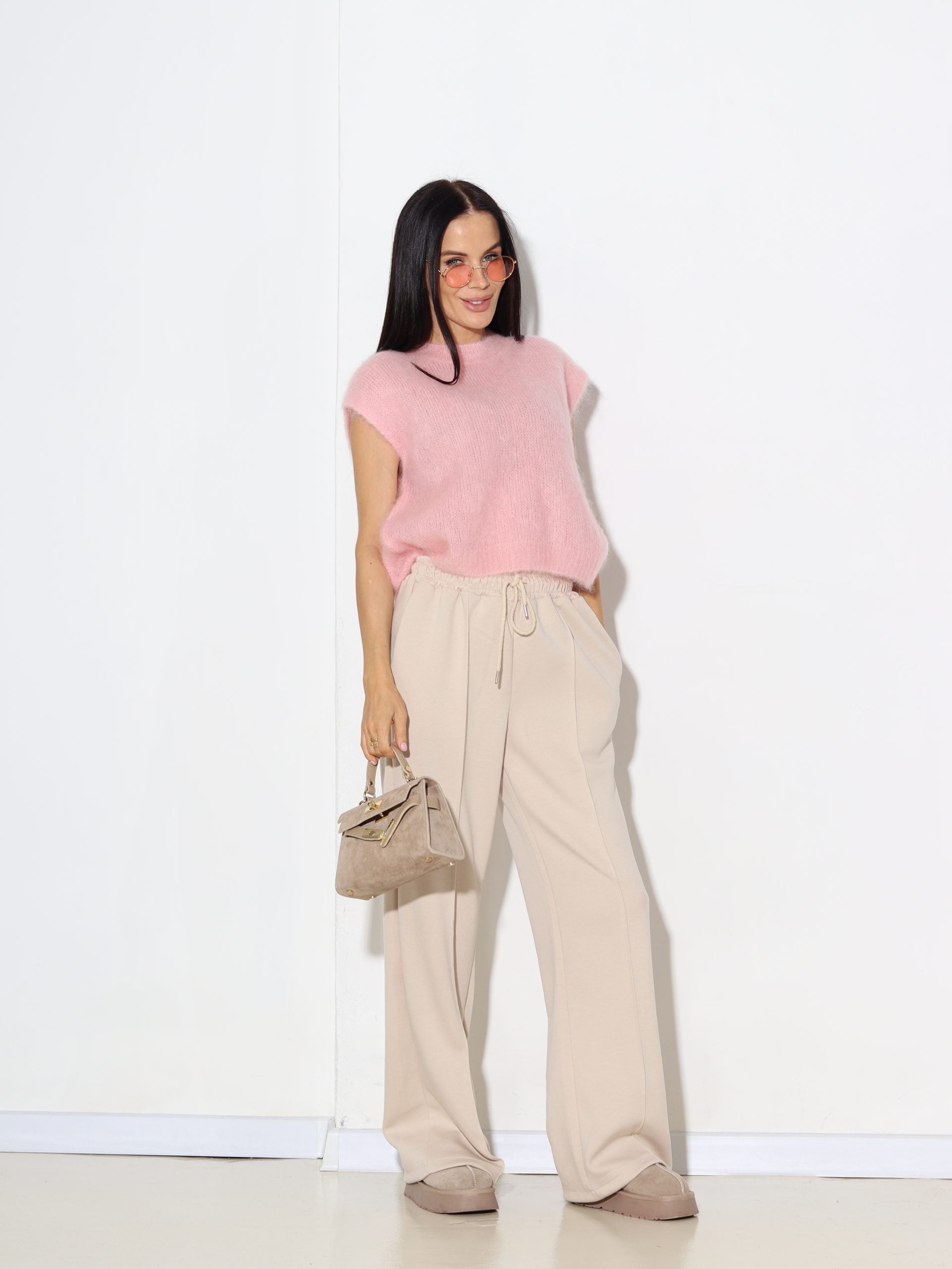 Baby rozā mohēras veste - 16948