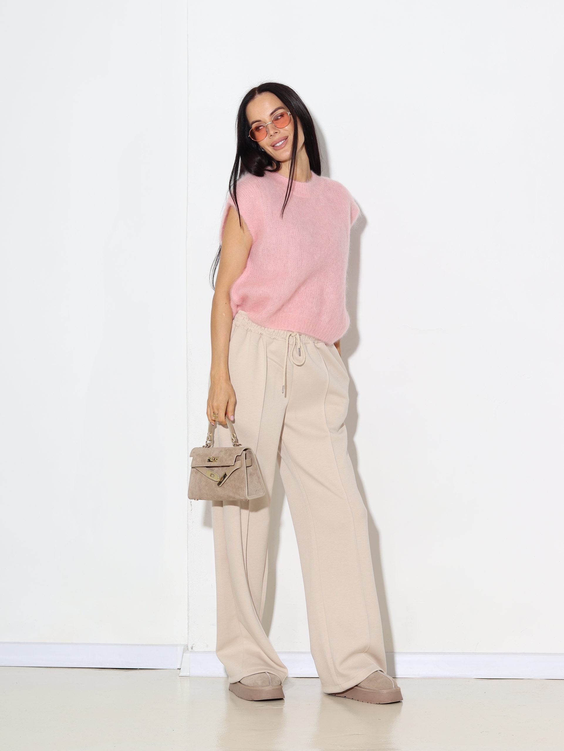 Baby rozā mohēras veste - 16948