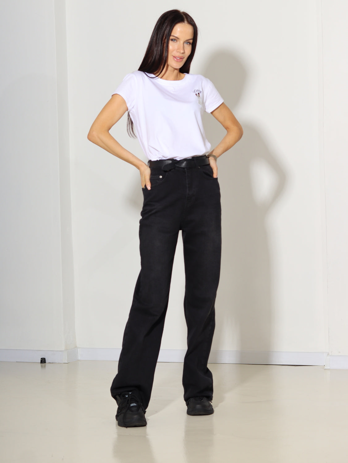 Balts tops ar zīmējumu mini ''Yorkie" - 14255