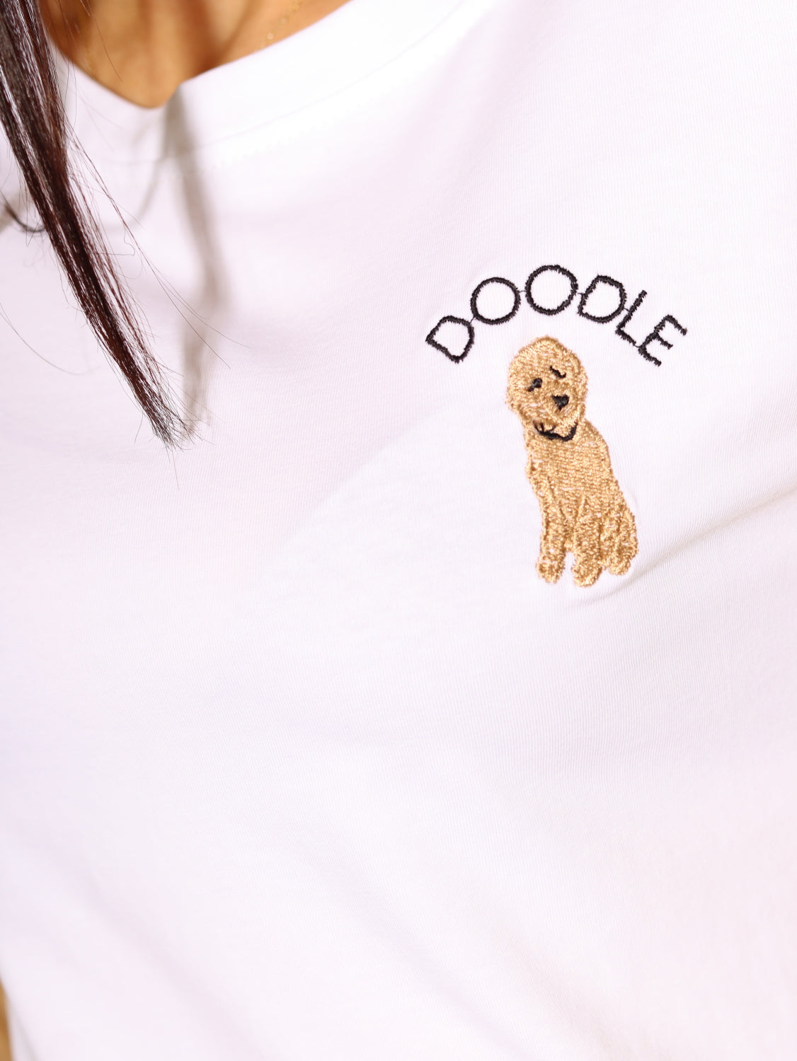 Balts tops ar zīmējumu ''Doodle" - 14256