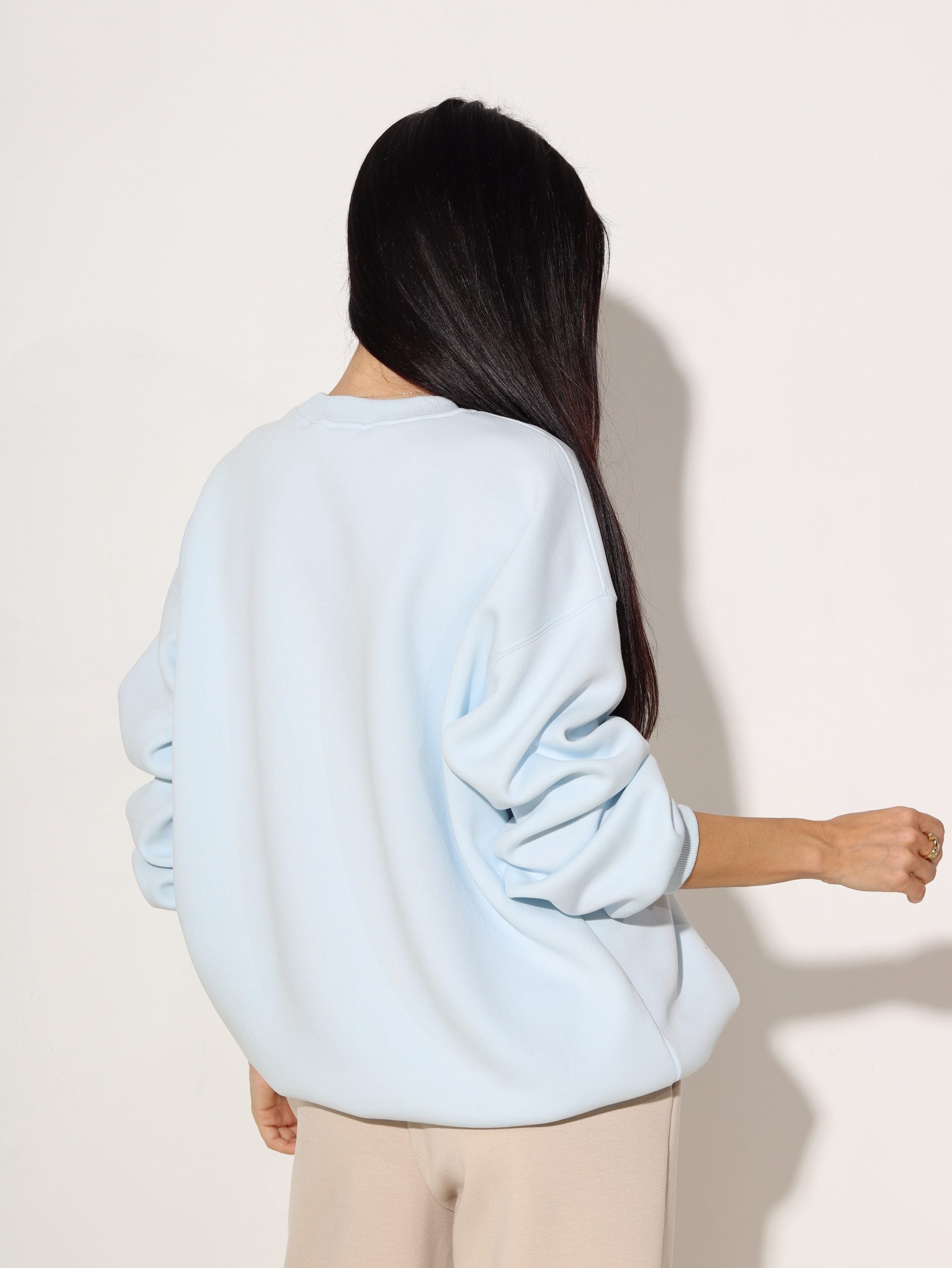 Zils oversize džemperis ,, Jet' aime'' - 16299