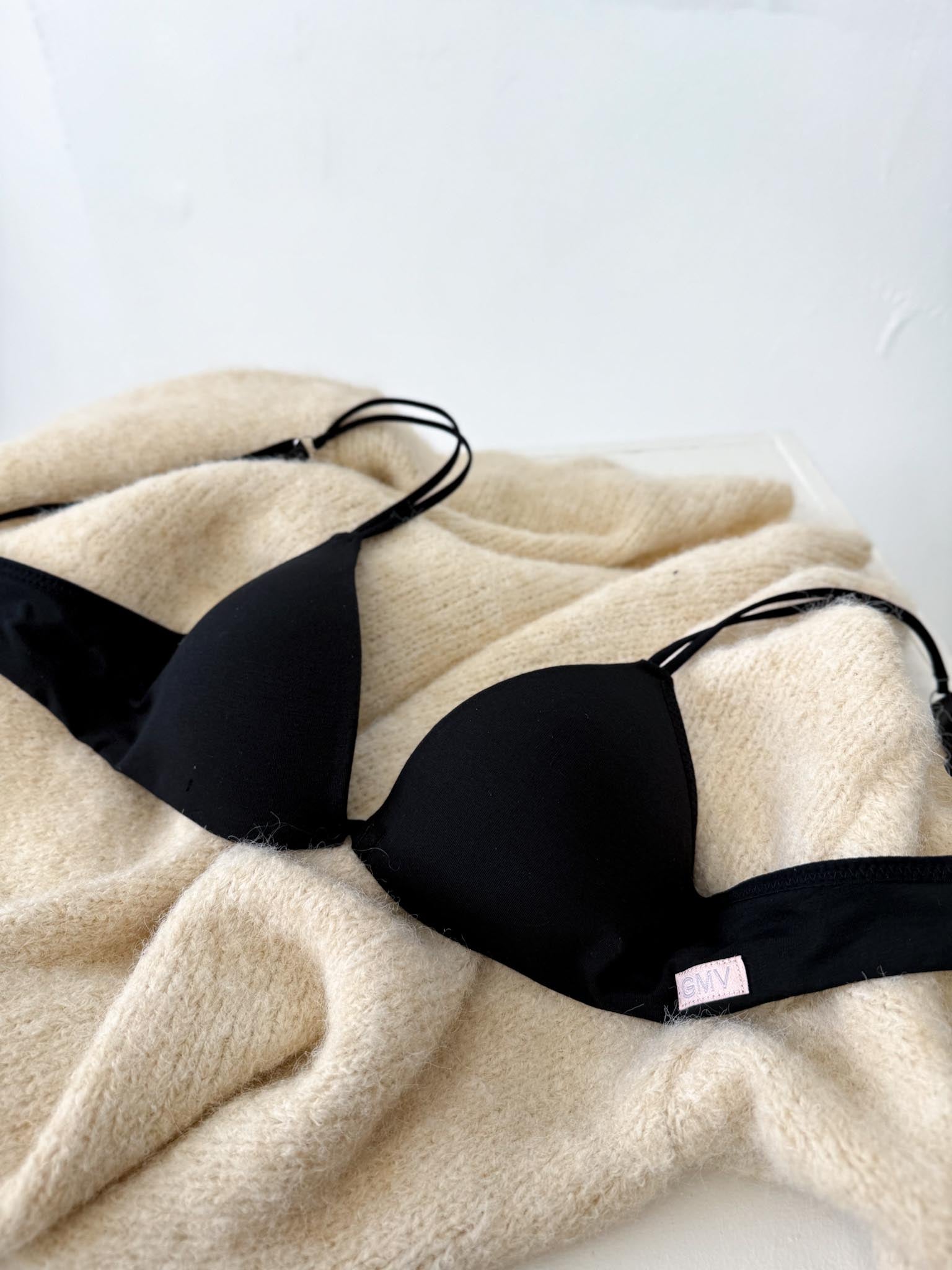 Melns 'Sole Cotton' krūšturis - 16309