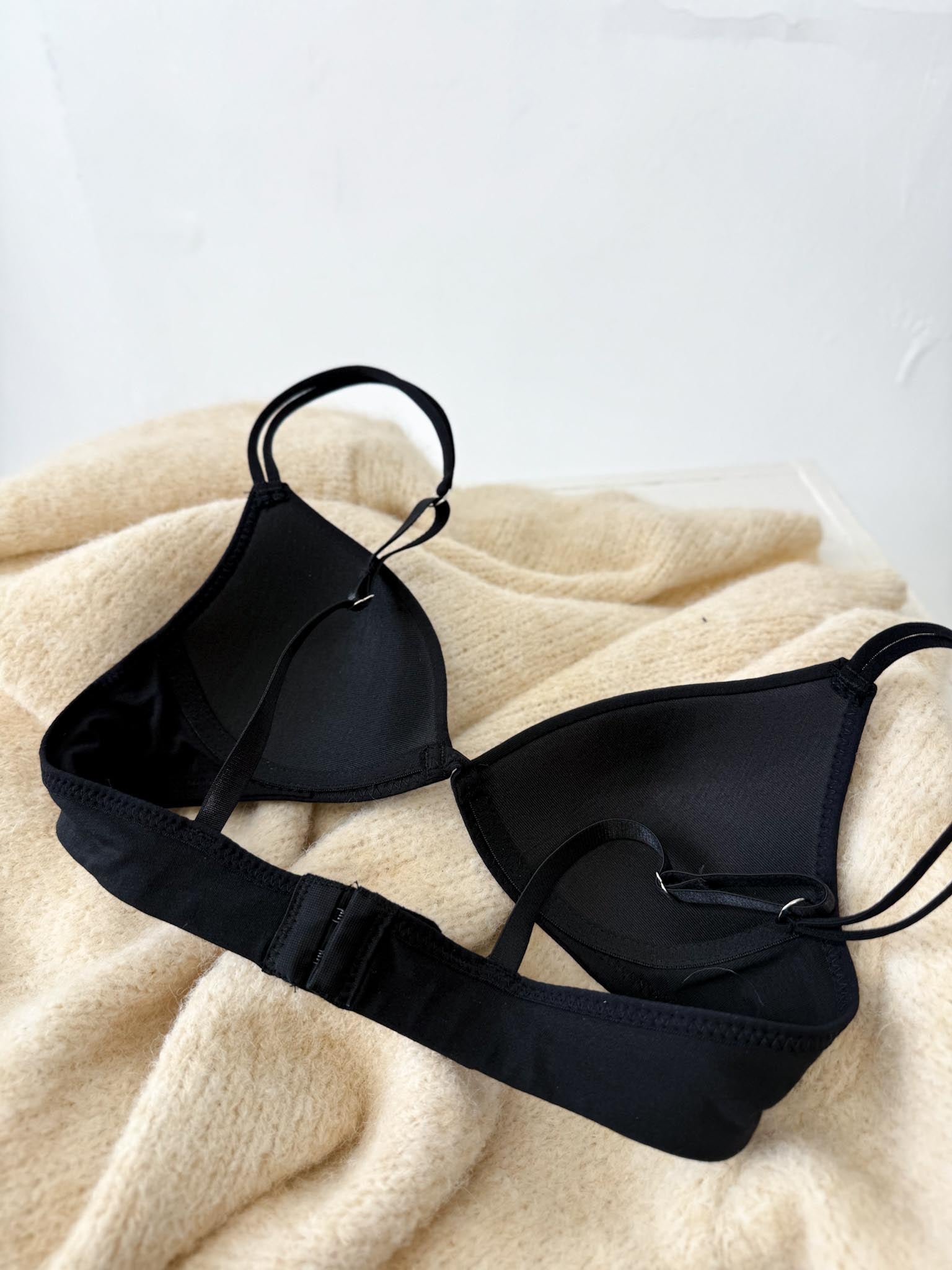 Melns 'Sole Cotton' krūšturis - 16309