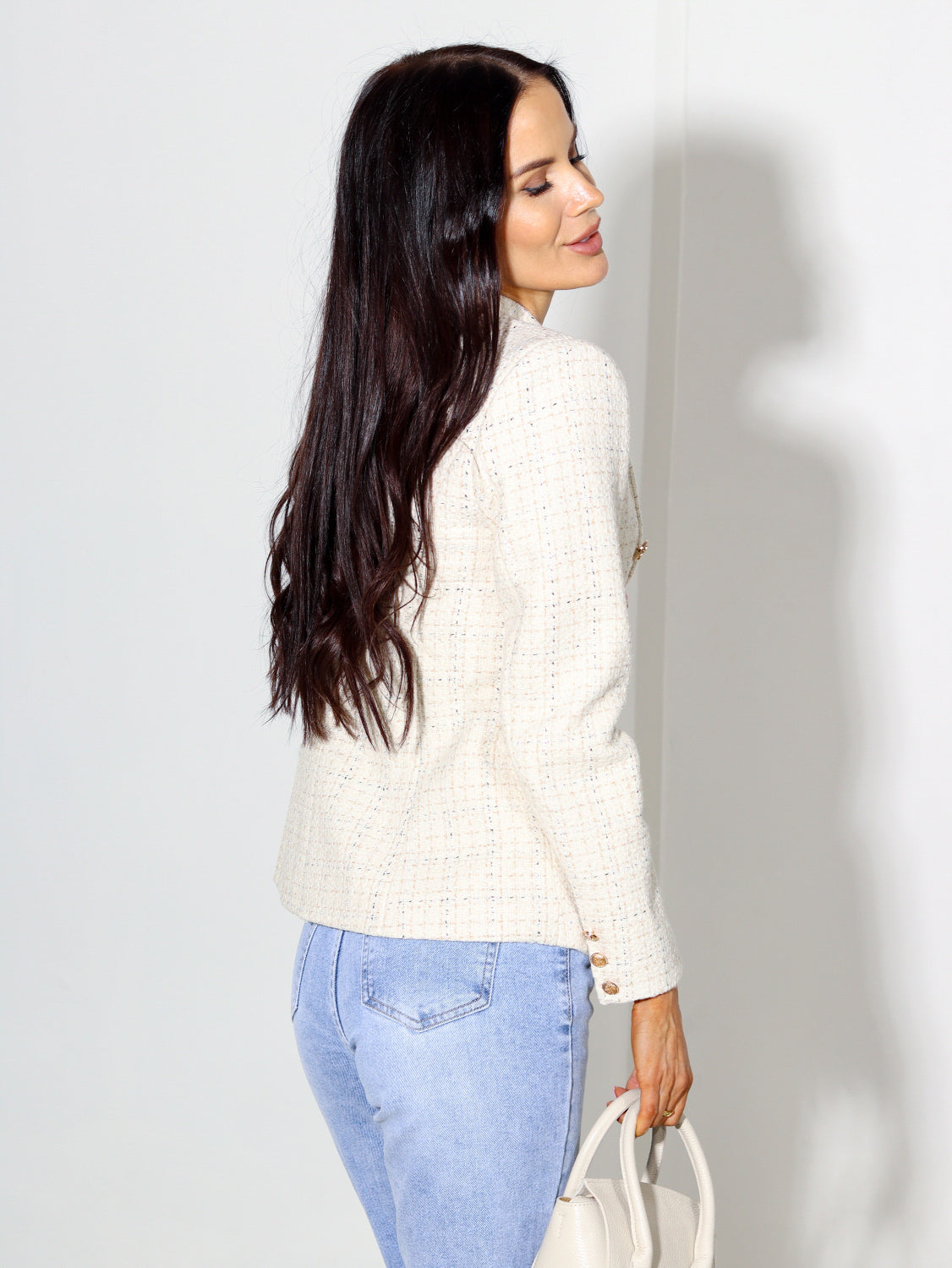 Bēša tvīda žakete - 14297