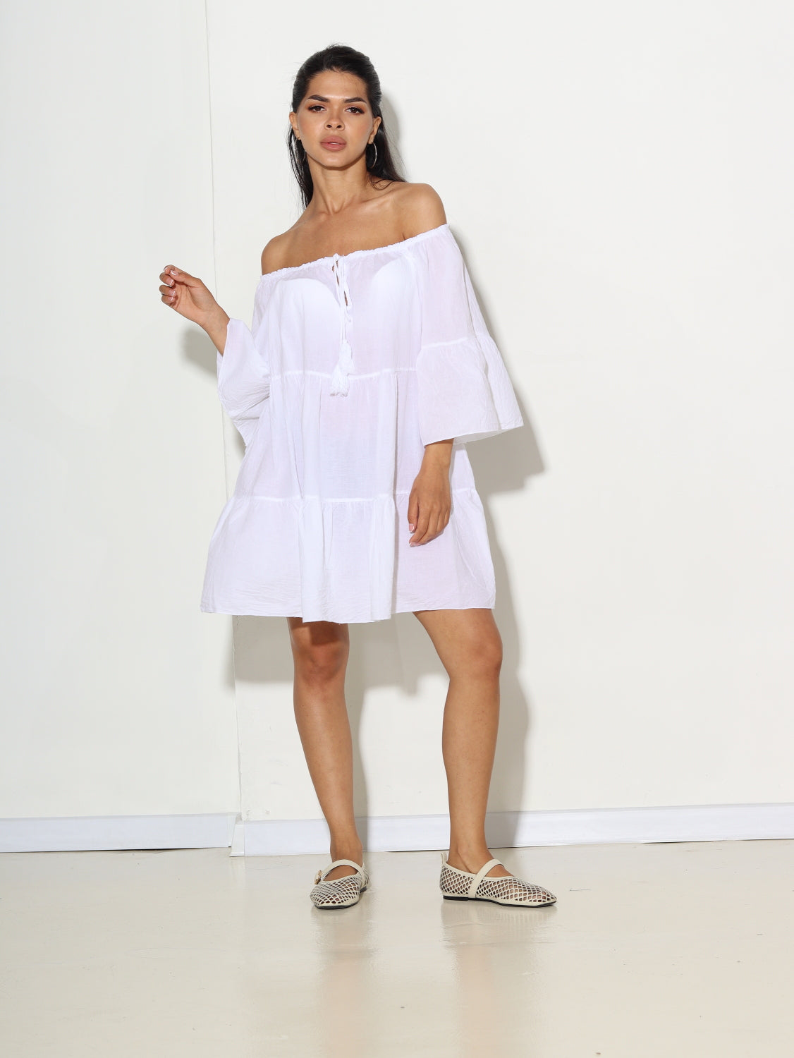 Balta 'MiniMin' kleitiņa - 15593