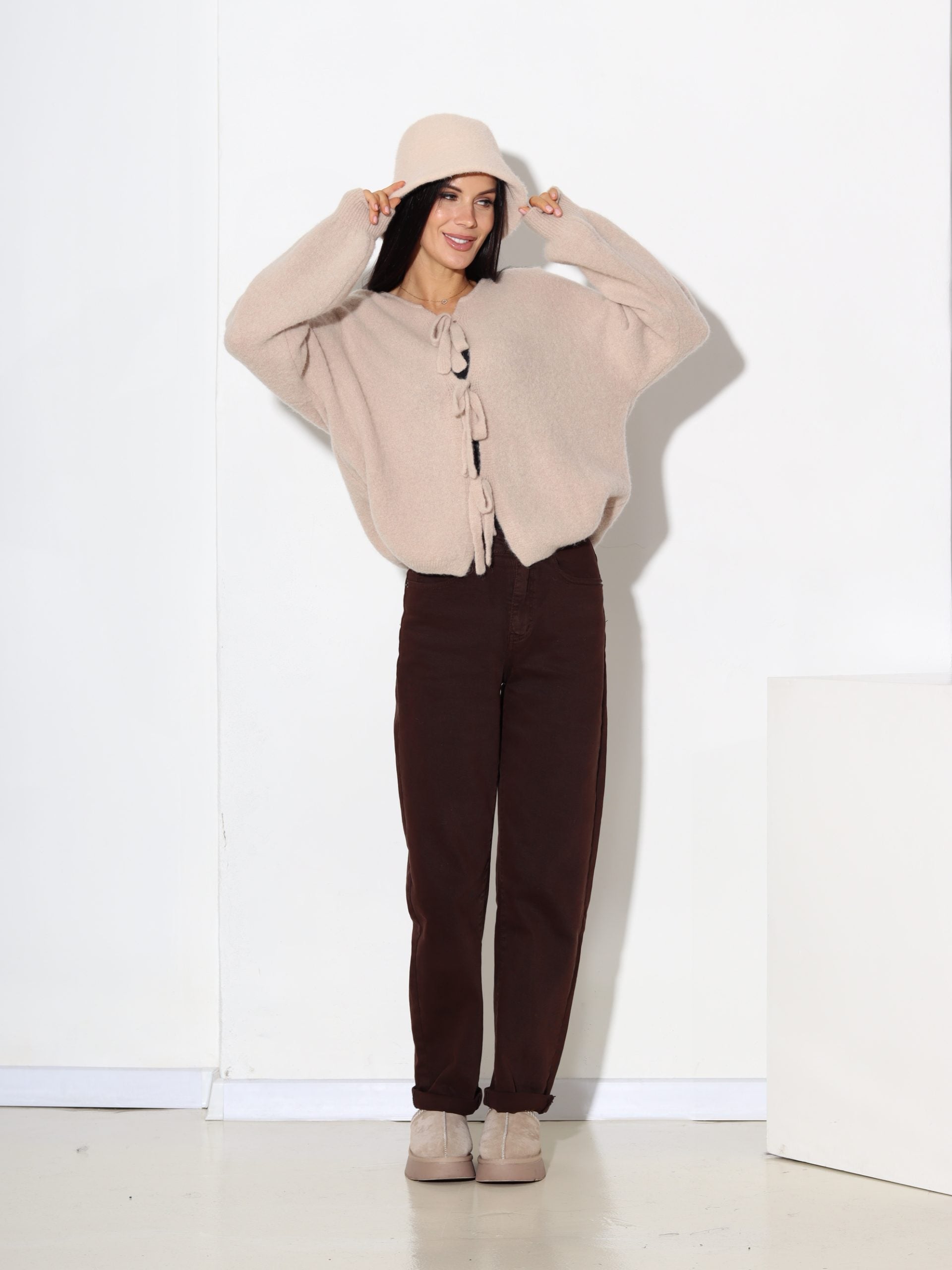 Bēša, adīta, sienama jaka (alpaka+ vilna) - 17406