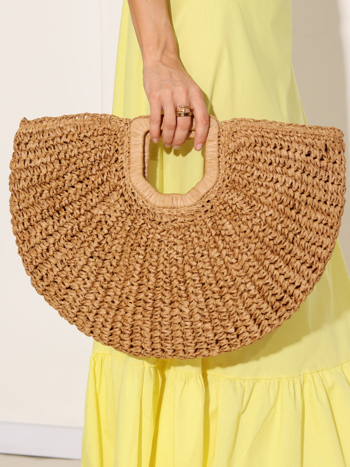 Bēša, pīta vasaras soma 'Pusaplītis' - 15633