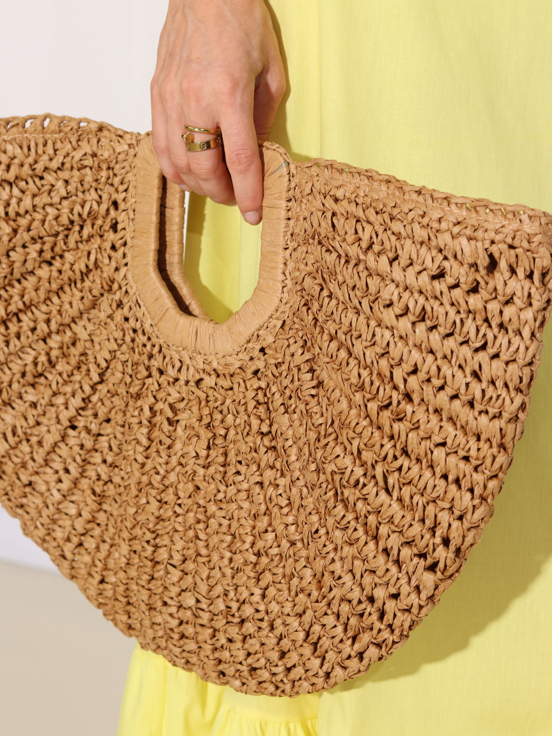 Bēša, pīta vasaras soma 'Pusaplītis' - 15633