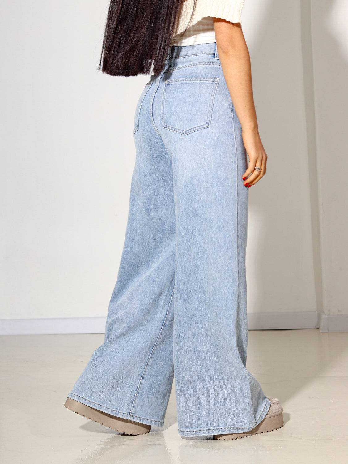 Zilas ,, Palazzo Fit '' džinsa bikses - 14369