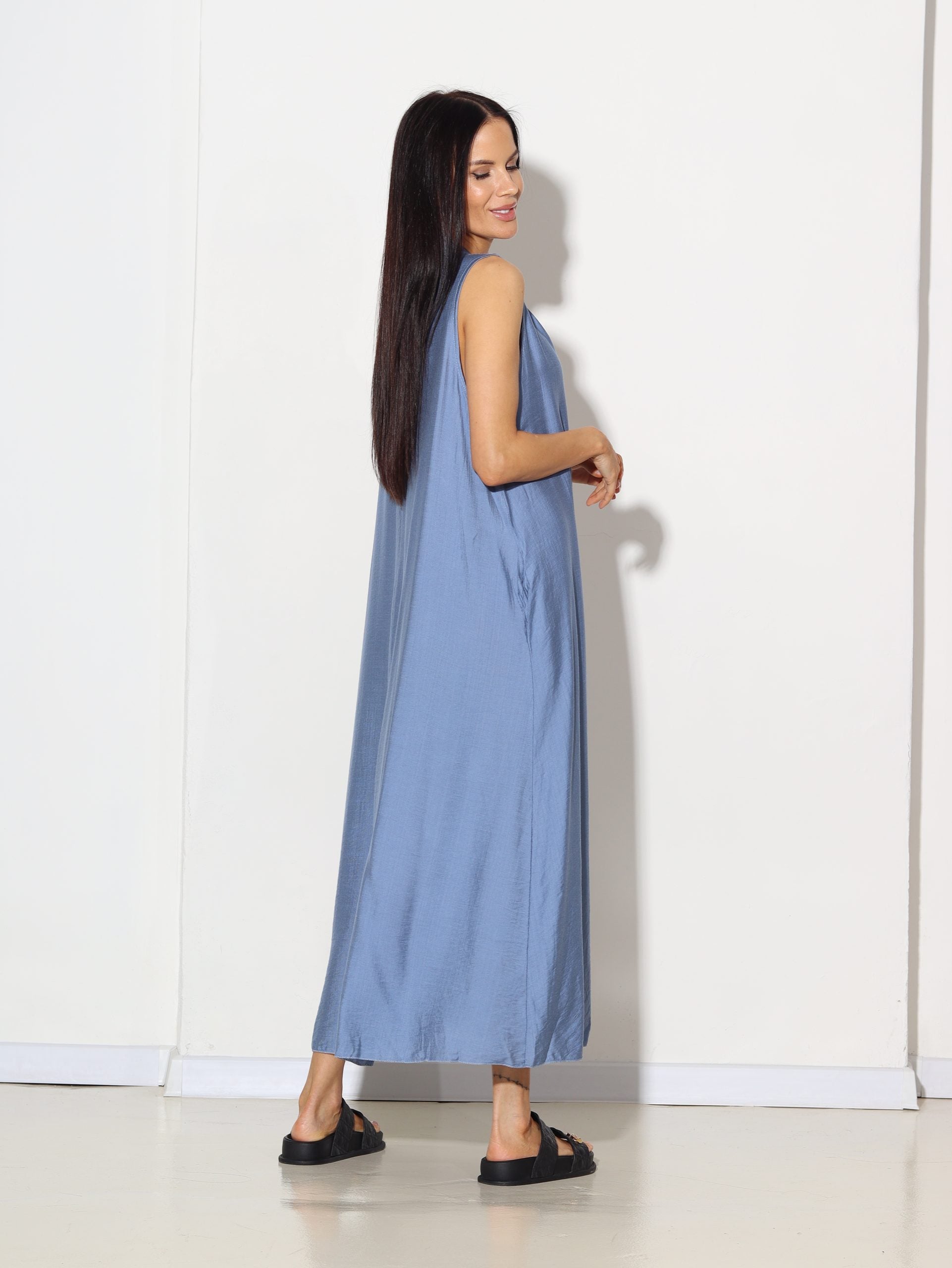 Zila 'Basic' midī kleita - 14918