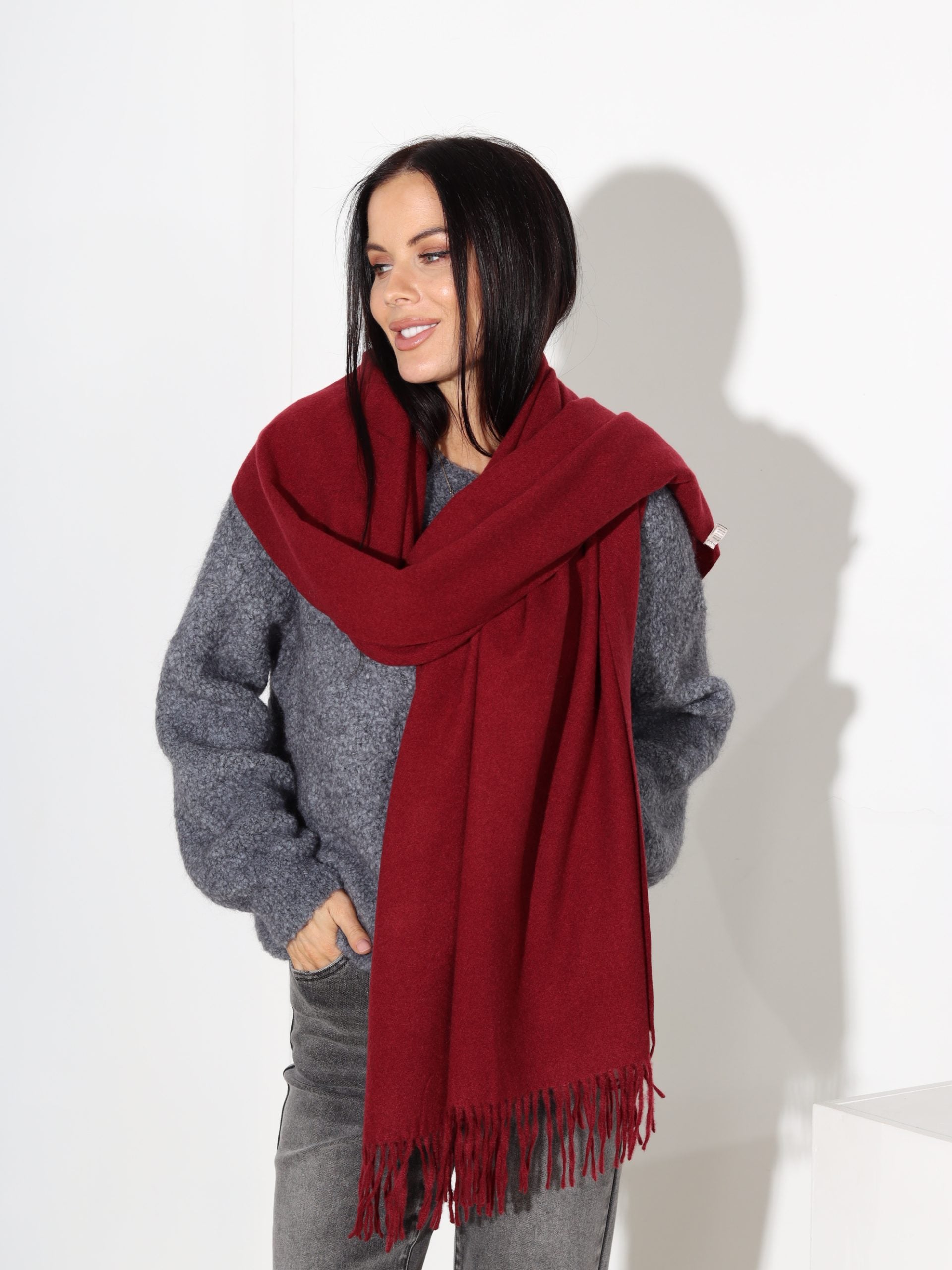 Bordo šalle 'Kašmira pieskāriens' - 17776