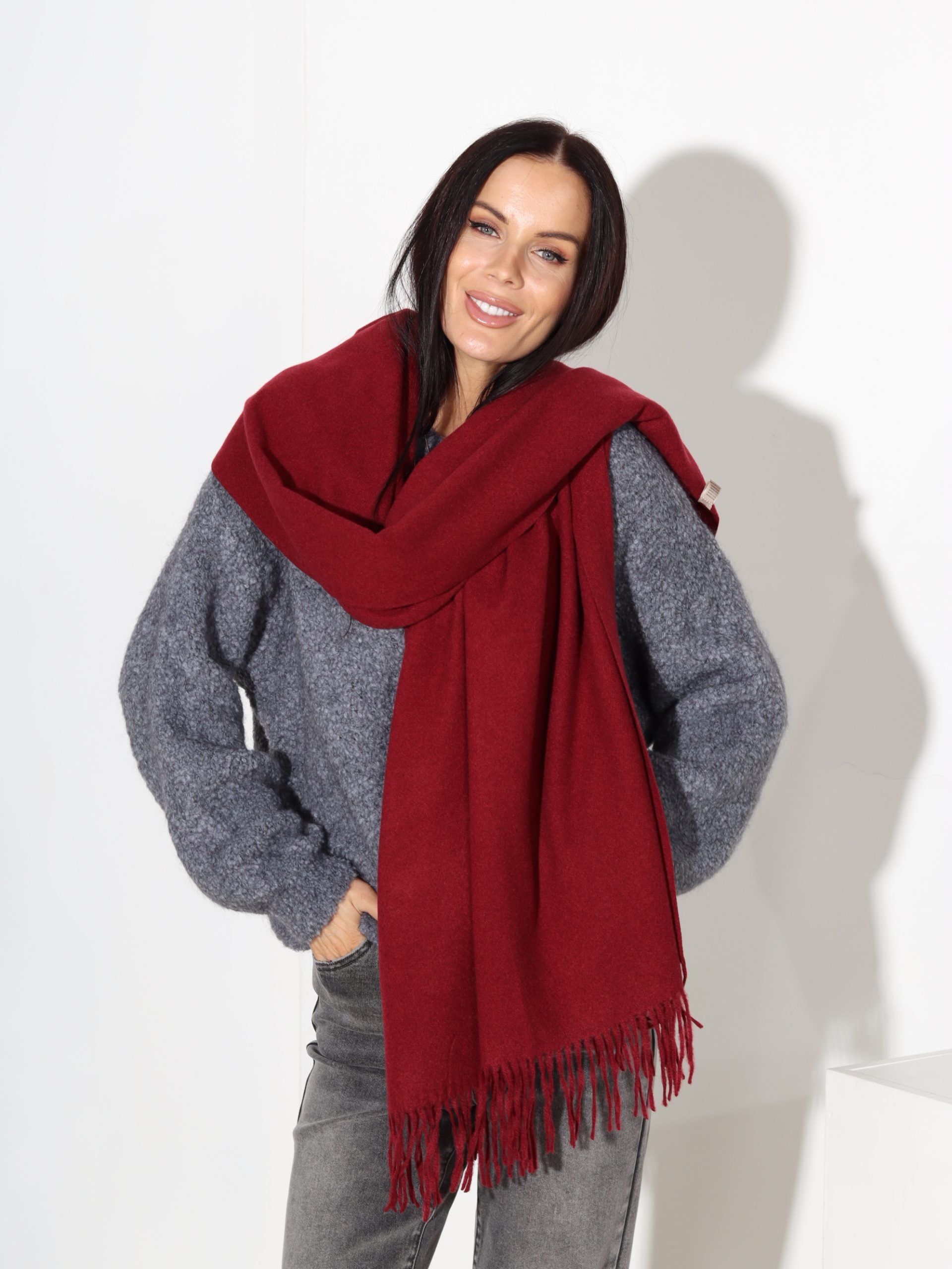 Bordo šalle 'Kašmira pieskāriens' - 17776