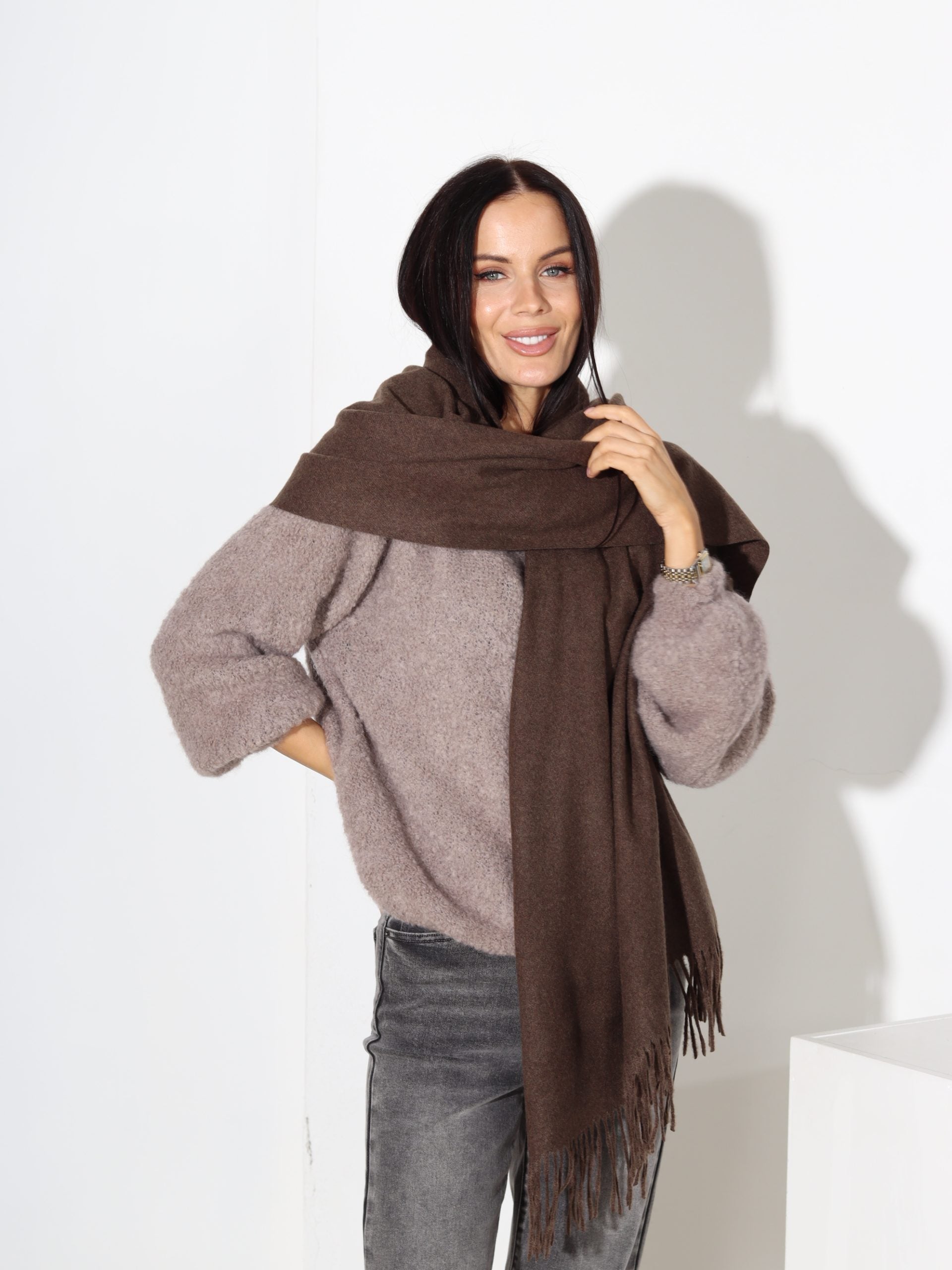 Šoko tonī šalle 'Kašmira pieskāriens' - 17774