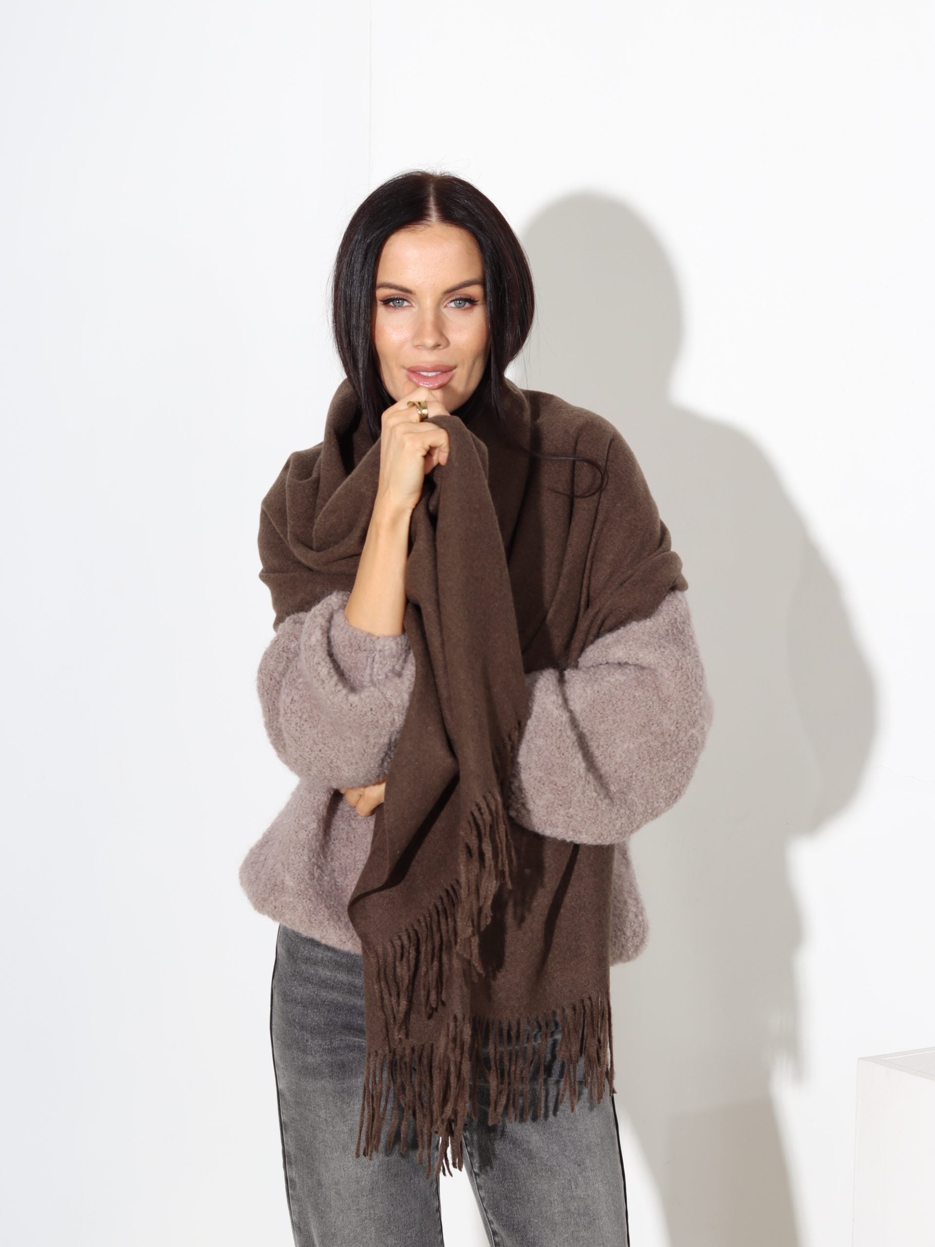 Šoko tonī šalle 'Kašmira pieskāriens' - 17774