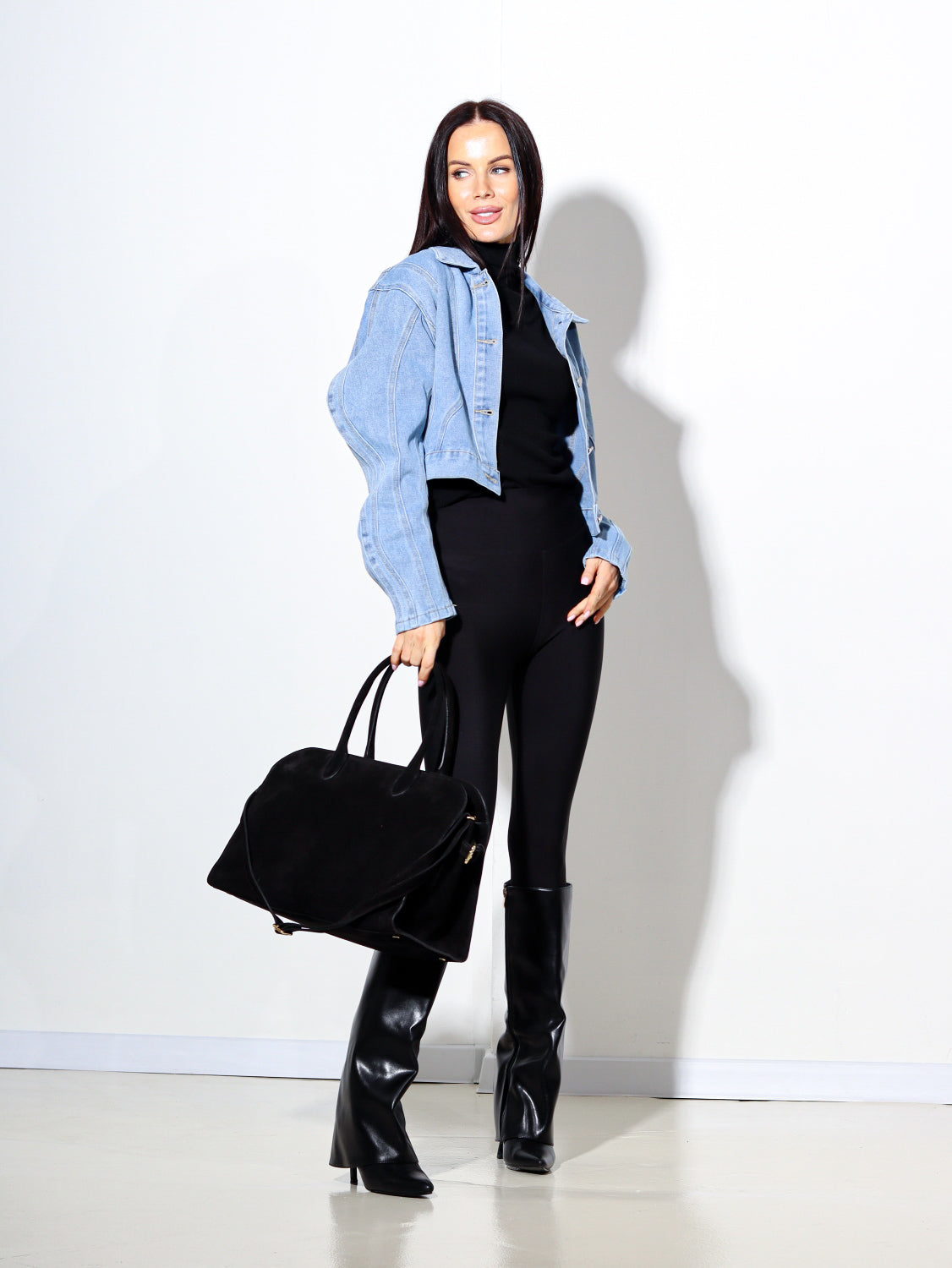 Zila, īsa džinsa jaka - 13895