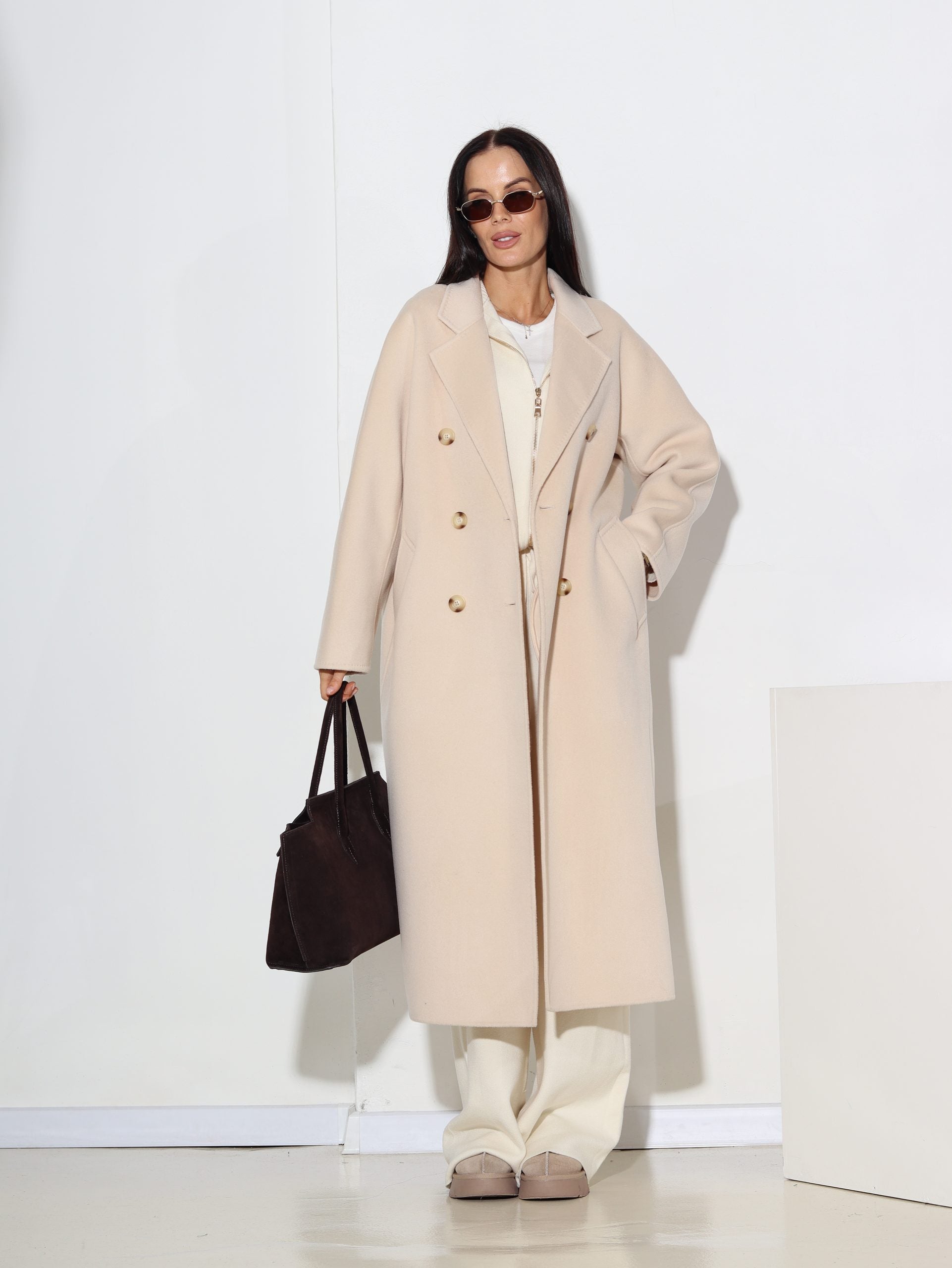 Bēšas kāsas 'Lara' mētelis - 16455