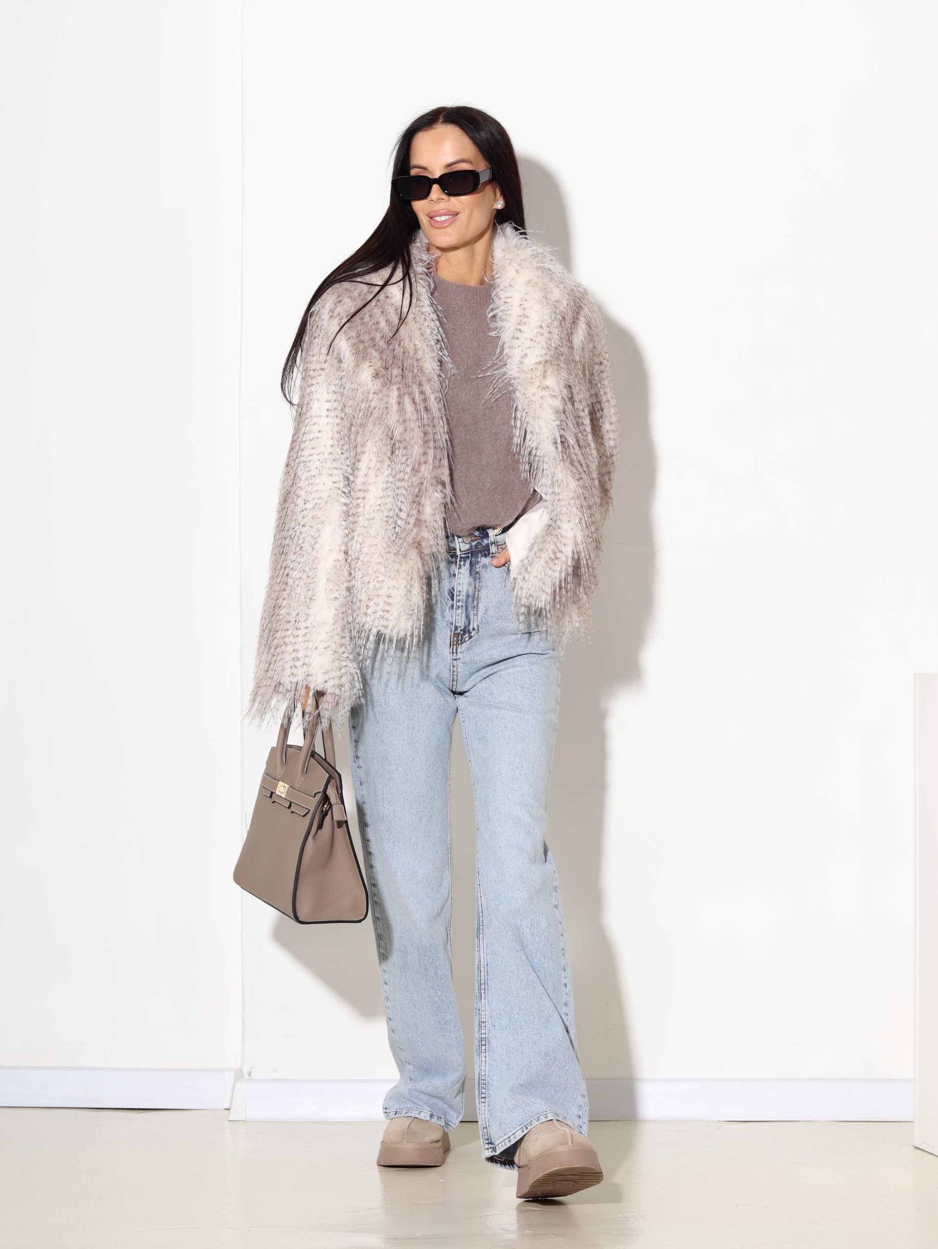 Balts+pelēks m/ā kažociņš "Raibumiņš"- 17082