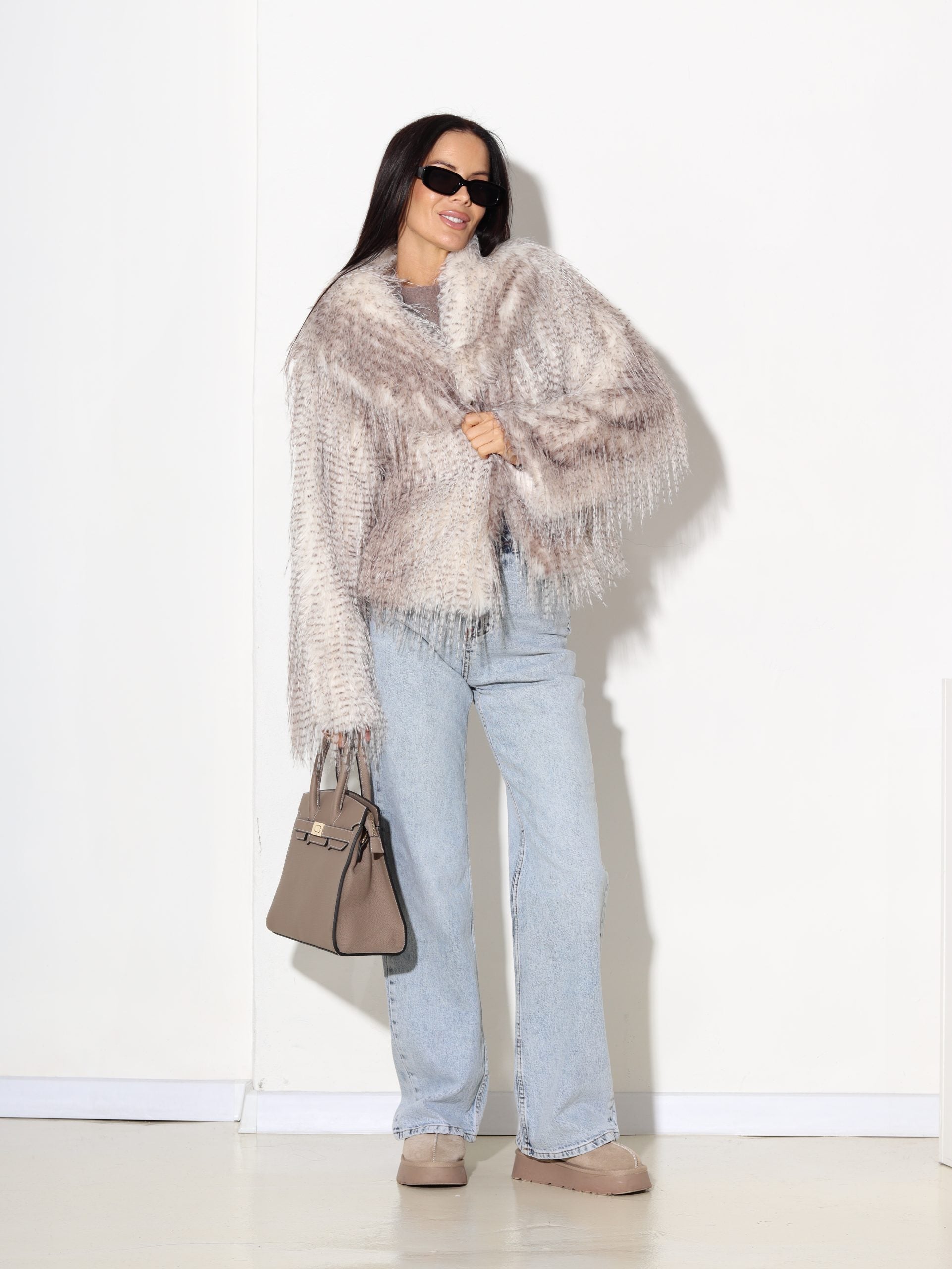 Balts+pelēks m/ā kažociņš "Raibumiņš"- 17082