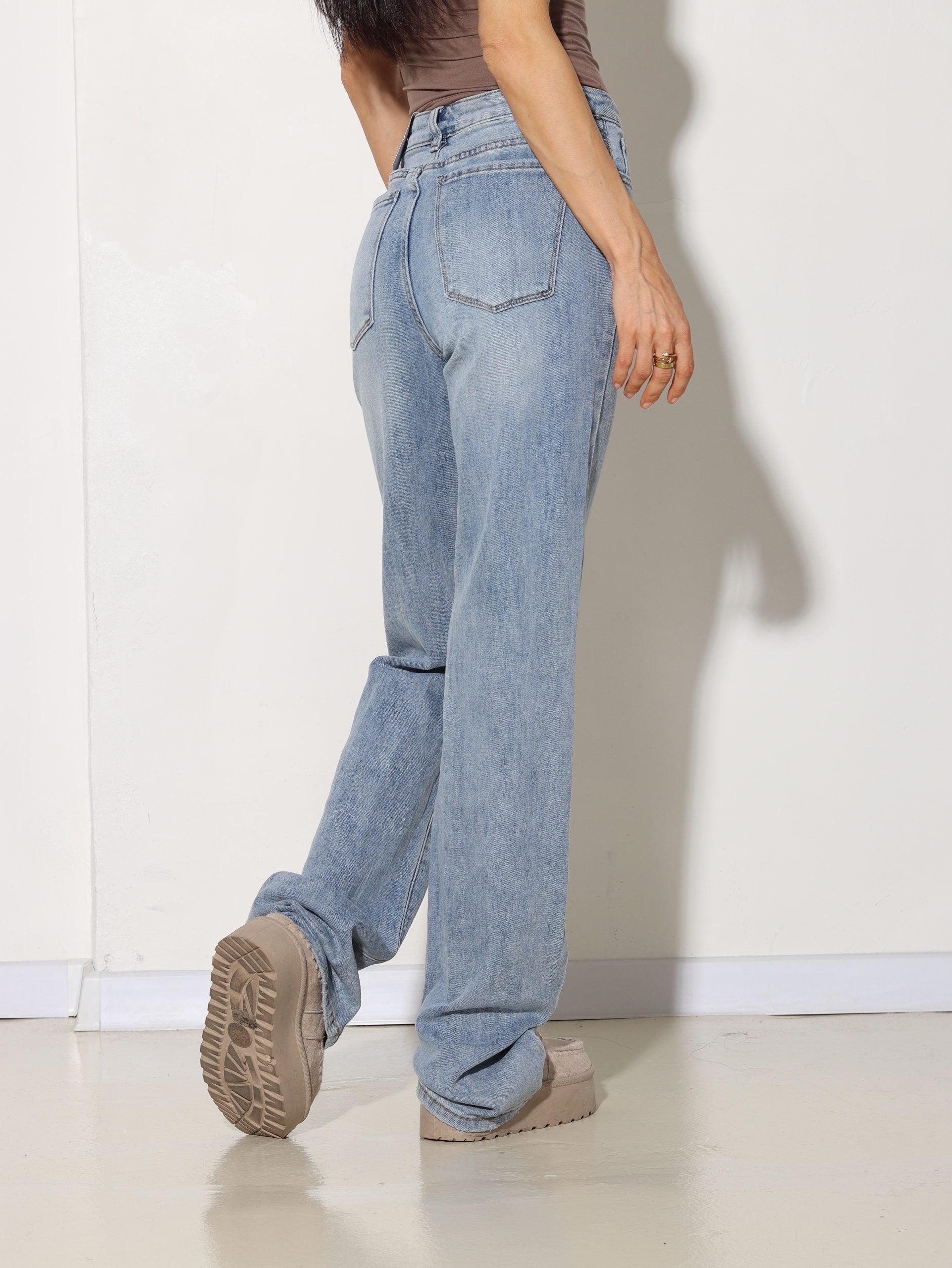 Zilas, taisnas Laulia firmas ,Extra Long' džinsa bikses - 15816