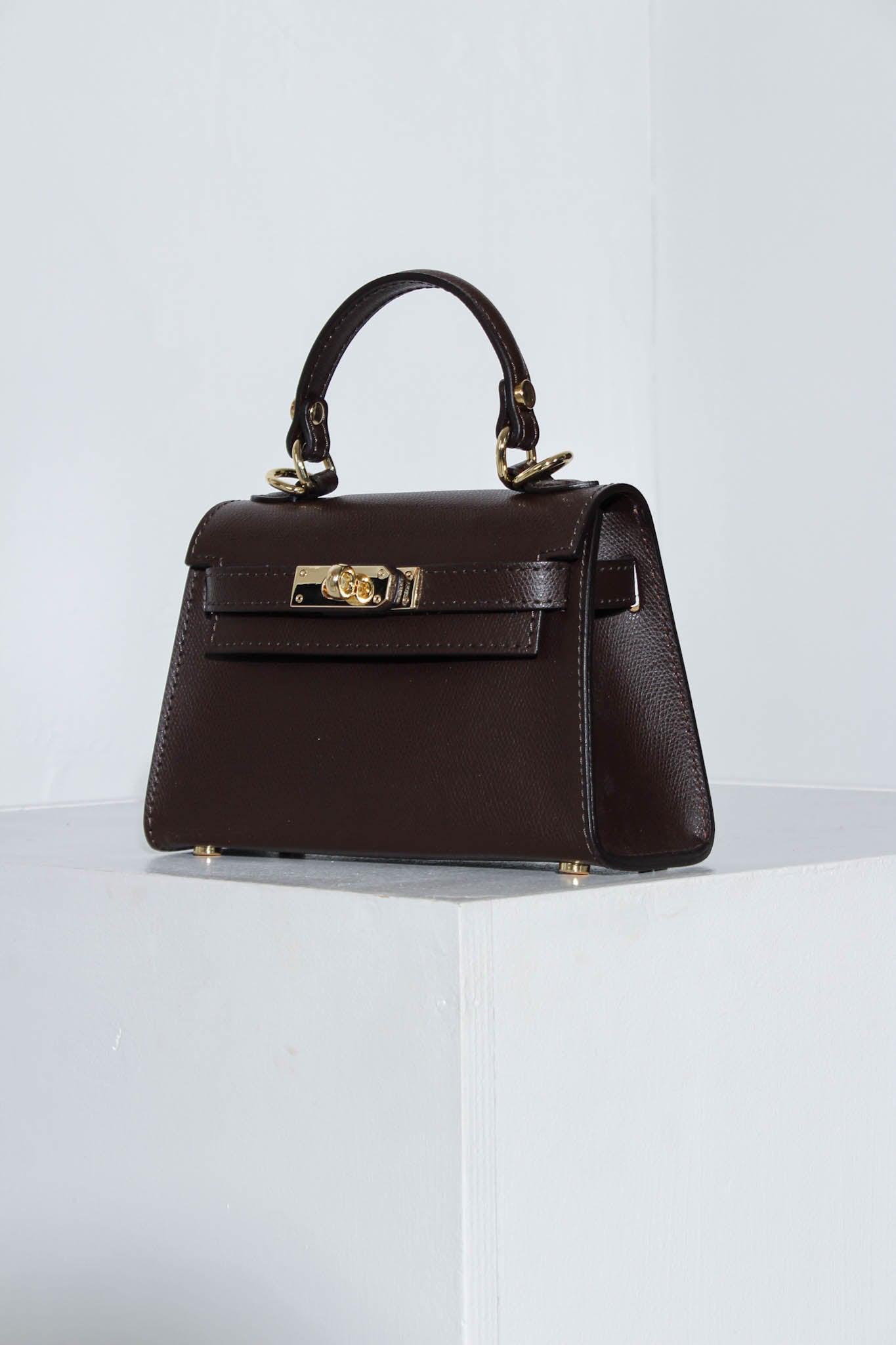 Tumši brūna, d/ā soma "Mini klasika" - 16067