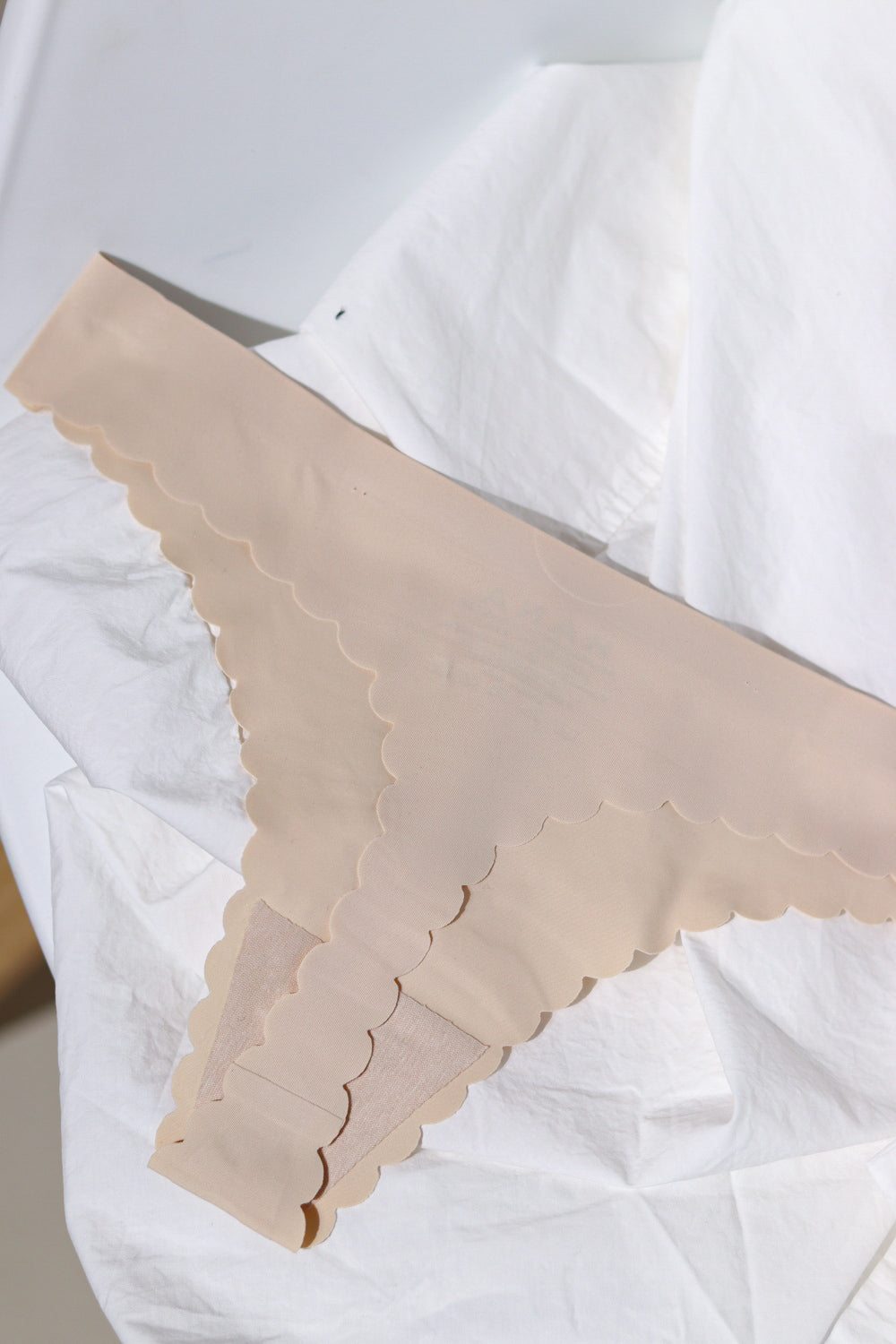 Bēšas, string, bezvīļu apakšbikses - 13956